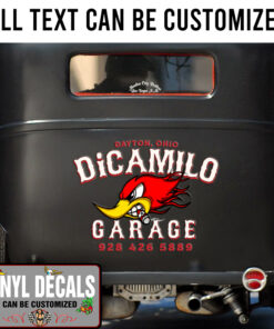 Personalized Kustom Garage Mr Horsepower Sticker 11198