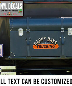 Personalized Trucking Lettering Sticker 11114
