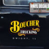 Personalized Trucking Lettering Sticker 11756