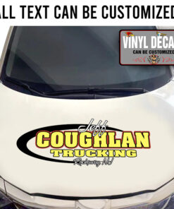 Personalized Trucking Lettering Vinyl Sticker 10645