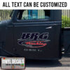 Personalized Trucking Lettering Vinyl Sticker 10678