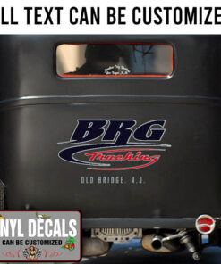 Personalized Trucking Lettering Vinyl Sticker 10678