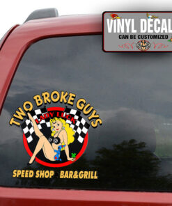 Personalized Lady Luck Hot Rod Sticker 11744