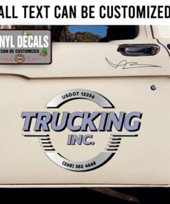 Personalized Trucking Llc Company Sticker 11101