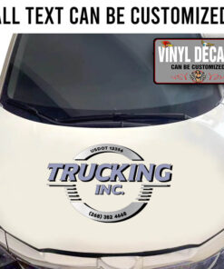 Personalized Trucking Llc Company Sticker 11101
