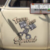 Personalized Twisted Pistons Special Sticker 11524