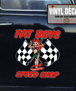 Personalized Lady Luck Lettering Vinyl Sticker 10843