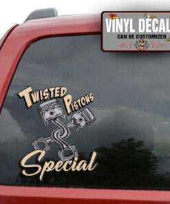 Personalized Twisted Pistons Special Sticker 11524