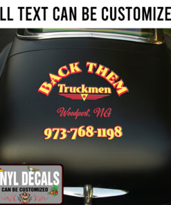 Personalized Lettering For Truck Vinyl Sticker 10643