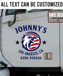 Personalized Us Eagle Company Lettering Sticker 11061