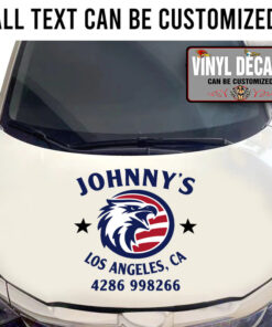 Personalized Us Eagle Company Lettering Sticker 11061