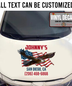 Personalized Us Eagle For Us National Celebration Sticker 11045
