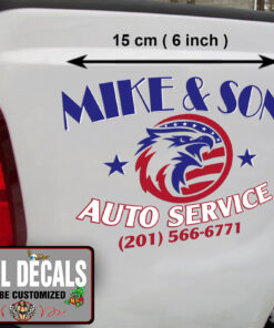 Personalized Us Eagle For Us National Celebration Sticker 11046