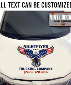 Personalized Us Eagle Sticker 11047