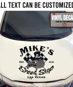 Personalized Lone Wolf Lettering Sticker 11418