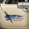 Personalized Us Flag Auto Body Lettering Sticker 11752