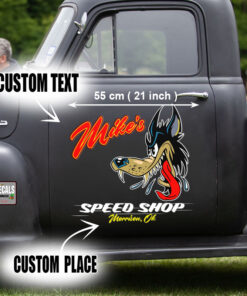 Personalized Lone Wolf Lettering Vinyl Sticker 10658