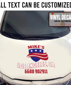 Personalized Usa Company Lettering Sticker 11057