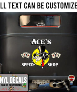 Personalized Lone Wolf Speed Shop Sticker 10912