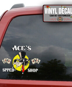 Personalized Lone Wolf Speed Shop Sticker 10912