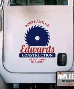 Personalized Usdot Construction Company Carpentry Sticker 11072