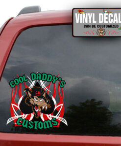 Personalized Lone Wolf V8 Sticker 11528