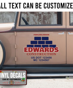 Personalized Usdot Construction Company Carpentry Sticker 11073