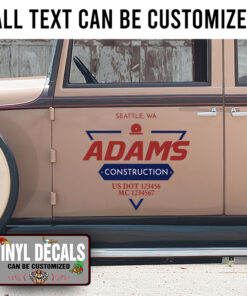 Personalized Usdot Construction Company Carpentry Sticker 11075