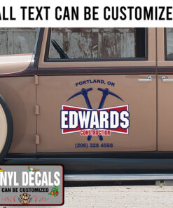 Personalized Usdot Construction Company Sticker 11070