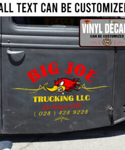 Personalized Usdot Trucking Pinstriping Sticker 11098