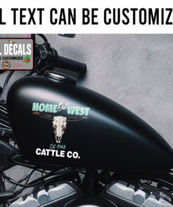 Personalized Long Horn Skull And Farm Sticker 11935