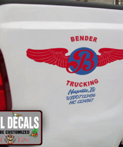 Personalized Usdot Trucking Sticker 10930
