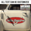 Personalized V8 Emblem Hot Rod Lettering Vinyl Sticker 10776
