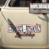 Personalized Long Horn Skull Speed Shop Sticker 11111
