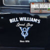 Personalized V8 Garage Hot Rod Garage Rat Rod Car Lettering Door Art Vinyl Sticker 10193