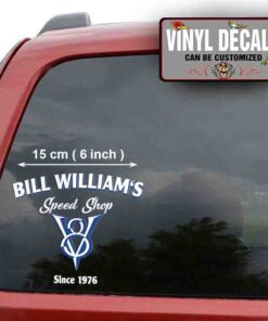 Personalized V8 Garage Hot Rod Garage Rat Rod Car Lettering Door Art Vinyl Sticker 10193