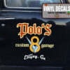 Personalized V8 Hot Rod Garage Lettering Vinyl Sticker 10503