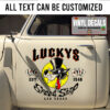Personalized Luckys Mr Speed Shop Sticker 11270