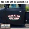 Personalized Machine And Fabrication Shop Lettering Vinyl Sticker 10467