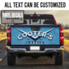 Personalized V8 Hot Rod Garage Truck Tailgate Decals 11140