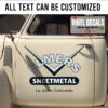 Personalized V8 Hot Rod Lettering Sticker 10985