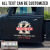 Personalized Mechanic Lettering Vinyl Sticker 10319