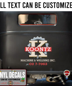 Personalized Mechanic Lettering Vinyl Sticker 10319