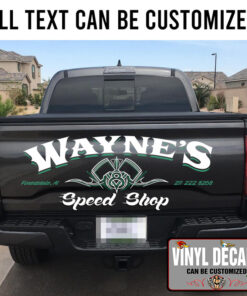 Personalized V8 Pinstriping Lettering Truck Tailgate Decals 11131