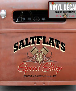 Personalized V8 Piston Pinstriping Sticker 11363