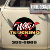 Personalized Monogram Truck Lettering Vinyl Sticker 10854