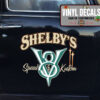 Personalized V8 Speed And Custom Lettering Vinyl Sticker 10456