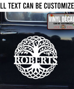 Personalized Monogram Vinyl Sticker 10609