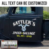 Personalized V8 Speed And Salvage Sticker 10935