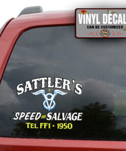 Personalized V8 Speed And Salvage Sticker 10935